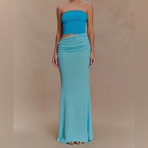 Meshki Jasiel Strapless Knit Maxi Dress